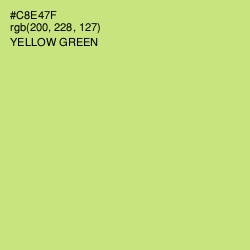 #C8E47F - Yellow Green Color Image