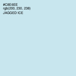 #C8E6EE - Jagged Ice Color Image