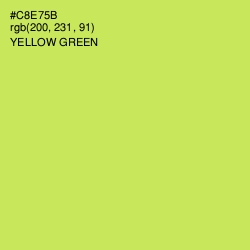 #C8E75B - Yellow Green Color Image