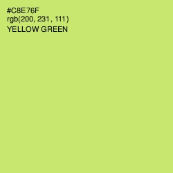 #C8E76F - Yellow Green Color Image