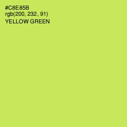 #C8E85B - Yellow Green Color Image