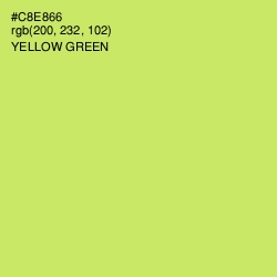 #C8E866 - Yellow Green Color Image