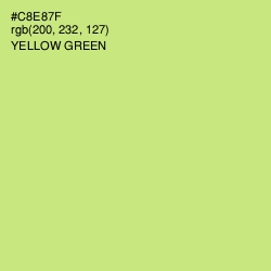 #C8E87F - Yellow Green Color Image