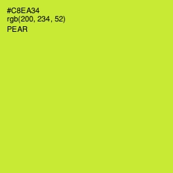 #C8EA34 - Pear Color Image