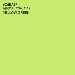 #C8EA6F - Yellow Green Color Image