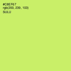 #C8EF67 - Sulu Color Image