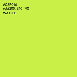 #C8F046 - Wattle Color Image