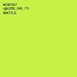 #C8F047 - Wattle Color Image