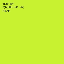 #C8F12F - Pear Color Image