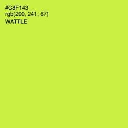 #C8F143 - Wattle Color Image