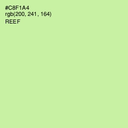 #C8F1A4 - Reef Color Image