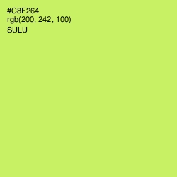 #C8F264 - Sulu Color Image