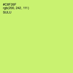 #C8F26F - Sulu Color Image