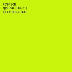 #C8F30B - Electric Lime Color Image
