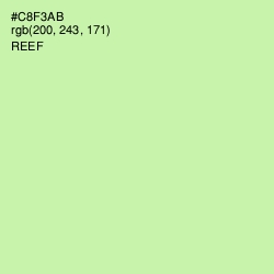 #C8F3AB - Reef Color Image