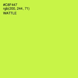 #C8F447 - Wattle Color Image