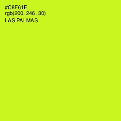 #C8F61E - Las Palmas Color Image