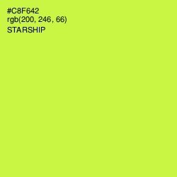 #C8F642 - Starship Color Image