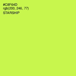 #C8F64D - Starship Color Image