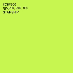 #C8F650 - Starship Color Image