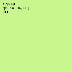 #C8F68D - Reef Color Image
