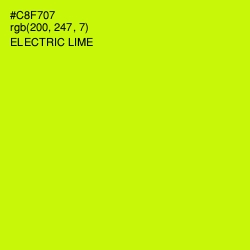 #C8F707 - Electric Lime Color Image