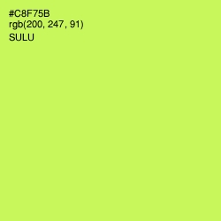 #C8F75B - Sulu Color Image