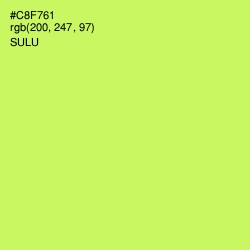 #C8F761 - Sulu Color Image