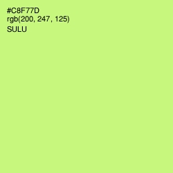 #C8F77D - Sulu Color Image
