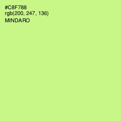 #C8F788 - Mindaro Color Image