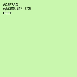 #C8F7AD - Reef Color Image
