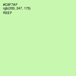 #C8F7AF - Reef Color Image