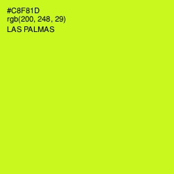 #C8F81D - Las Palmas Color Image