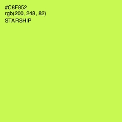 #C8F852 - Starship Color Image
