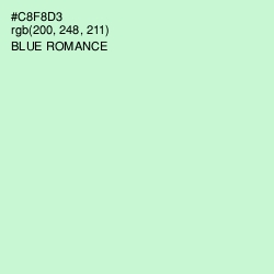 #C8F8D3 - Blue Romance Color Image