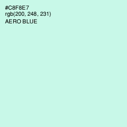 #C8F8E7 - Aero Blue Color Image