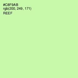 #C8F9AB - Reef Color Image
