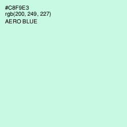 #C8F9E3 - Aero Blue Color Image