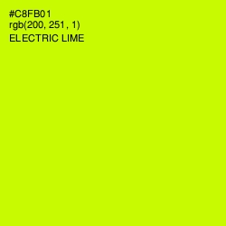 #C8FB01 - Electric Lime Color Image