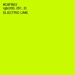 #C8FB02 - Electric Lime Color Image