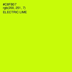 #C8FB07 - Electric Lime Color Image
