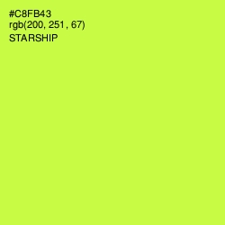 #C8FB43 - Starship Color Image