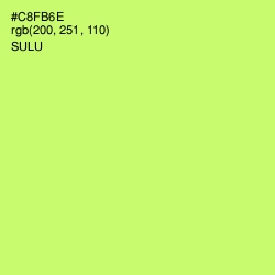 #C8FB6E - Sulu Color Image