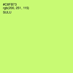 #C8FB73 - Sulu Color Image