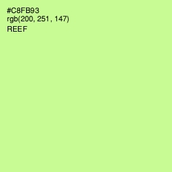 #C8FB93 - Reef Color Image
