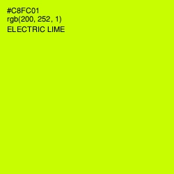 #C8FC01 - Electric Lime Color Image