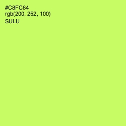 #C8FC64 - Sulu Color Image