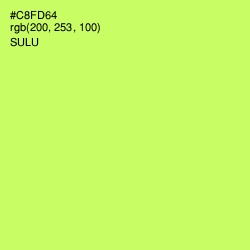 #C8FD64 - Sulu Color Image