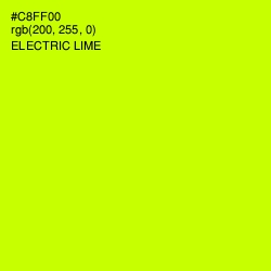 #C8FF00 - Electric Lime Color Image