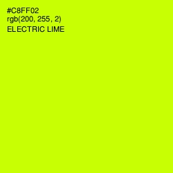 #C8FF02 - Electric Lime Color Image